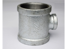 英標(biāo)方邊熱鍍130R異徑三通